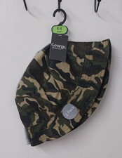 Boys 2 Pack Summer Bucket Style Hats 4-6 Years George Camo/Grey Holiday Beach