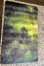 Green Forrest Mouse Pad Nature 23x13.5 Inches