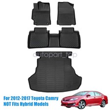 Tpe Floor Mats Liners Trunk Cargo Liner For 2012-2017 Toyota Camry All-weather Tpe Floor Mats Liners Trunk Cargo Liner For 2012-2017 Toyota Camry All-weather
