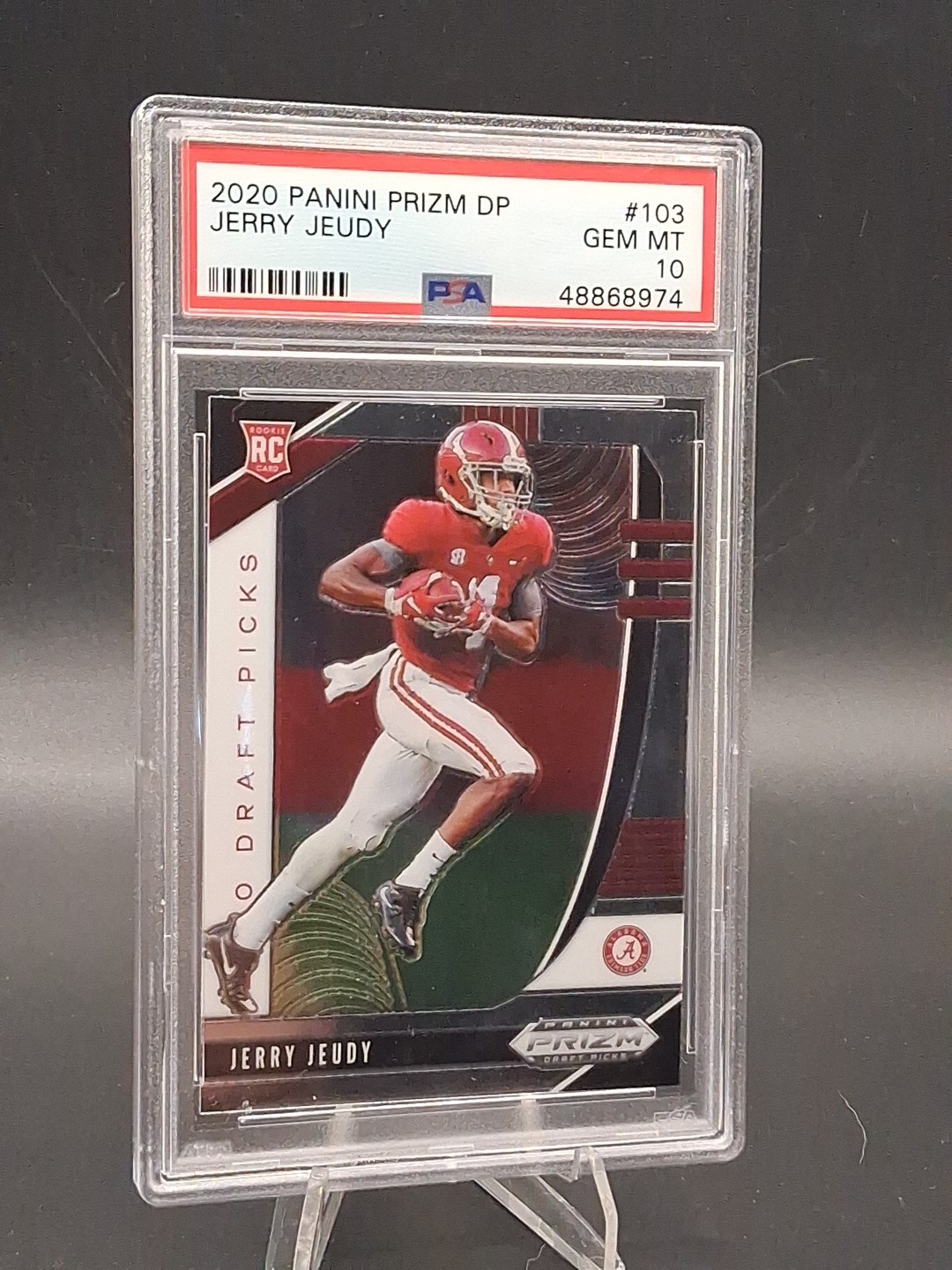 Jerry Jeudy RC 2020 Panini Prizm Draft Picks #103 PSA GEM MT 10
