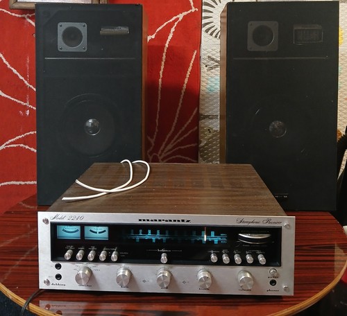 Marantz 2240 Vintage Stereo Receiver with Speakers, Classic Vintage Audio System