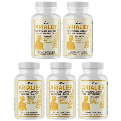 AriaLief Cognitive Function & Mental Sharpness Support Supplement - 5 Bottles