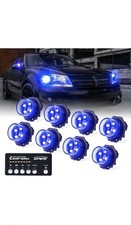 Blue Led 20 Flashing Wcontrol Panel Headlights Taillights Mounting Hazard... Blue Led 20 Flashing Wcontrol Panel Headlights Taillights Mounting Hazard...