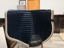 Navy Ceramic Tech FairPlay Pad English Saddle Pad Full Size