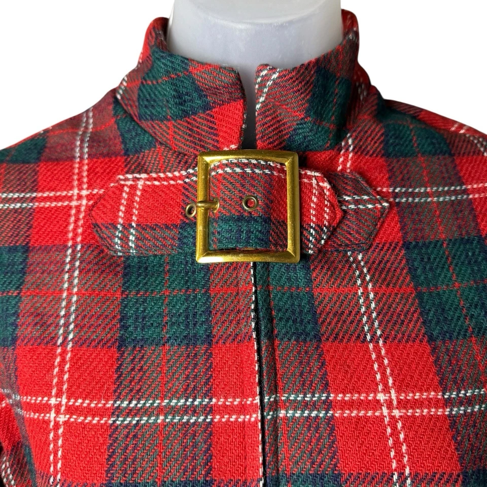 Mini Vestido Vintage Años 60 Lana Cuadros Mod Go-Go Pequeño Marsha Brady Madmen Foto 3 de 4