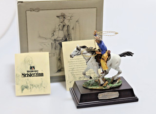 Wild Bill Hickock Cowboy Metallfigur Nürnberger Meisterzinn 16 cm 927 g