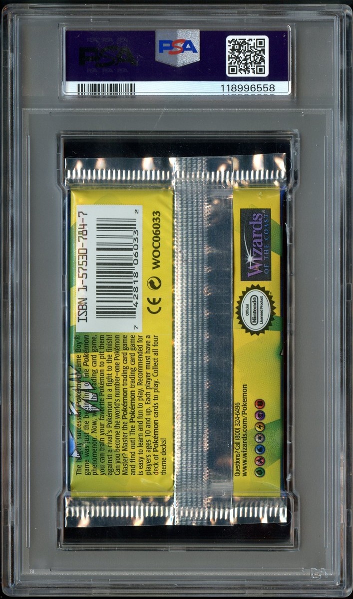 PSA 10 GEM MINT Base Set SHADOWLESS SHORT CRIMP Booster Pack