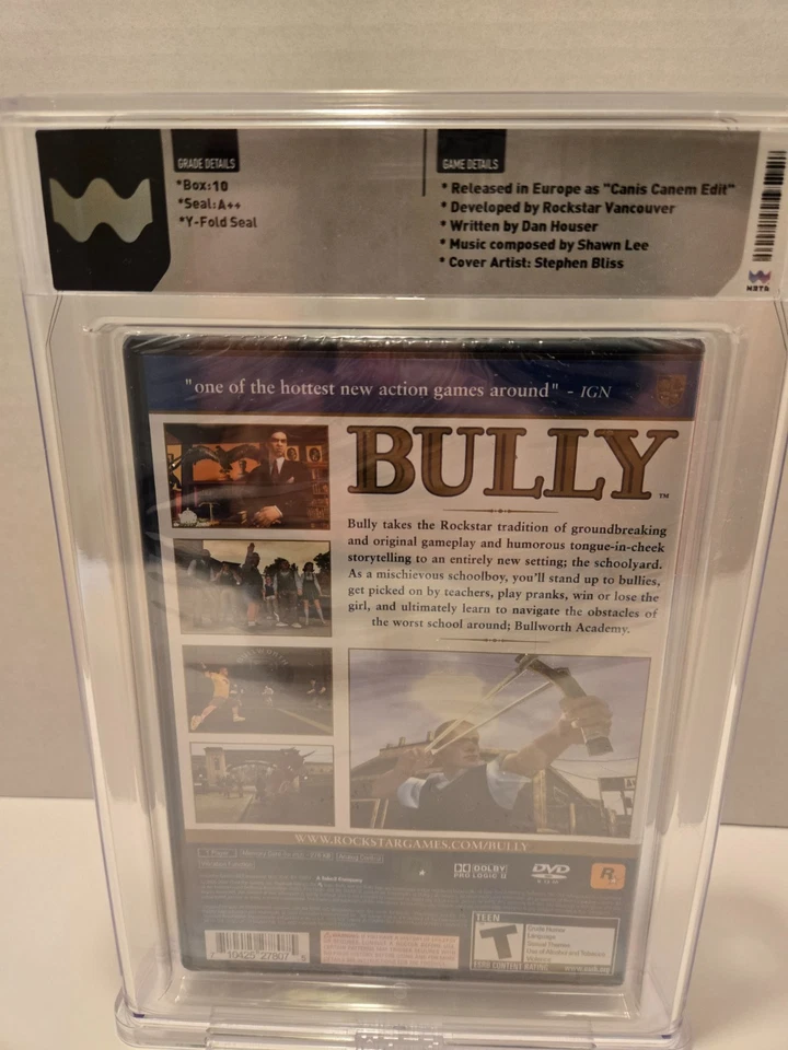 Bully [Greatest Hits] - PlayStation 2 PS2 - WATA 10 A++ Graded - Image 2 of 2