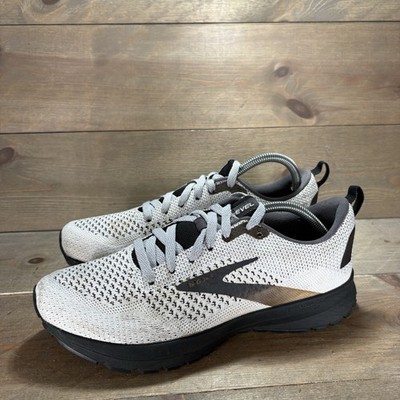brooks revel 4 mens size 8 shoes gray athletic running sneakers