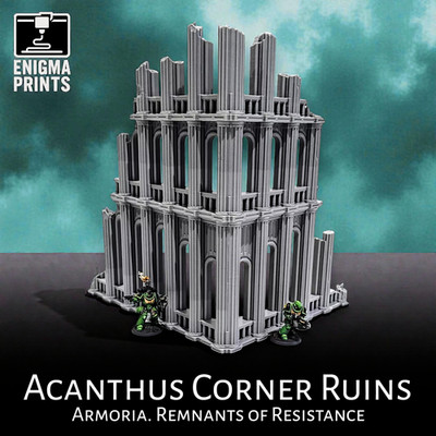 Basilica Victorum Ruine - 28mm 3D Printed Imperial Terrain for Tabletop Wargaming