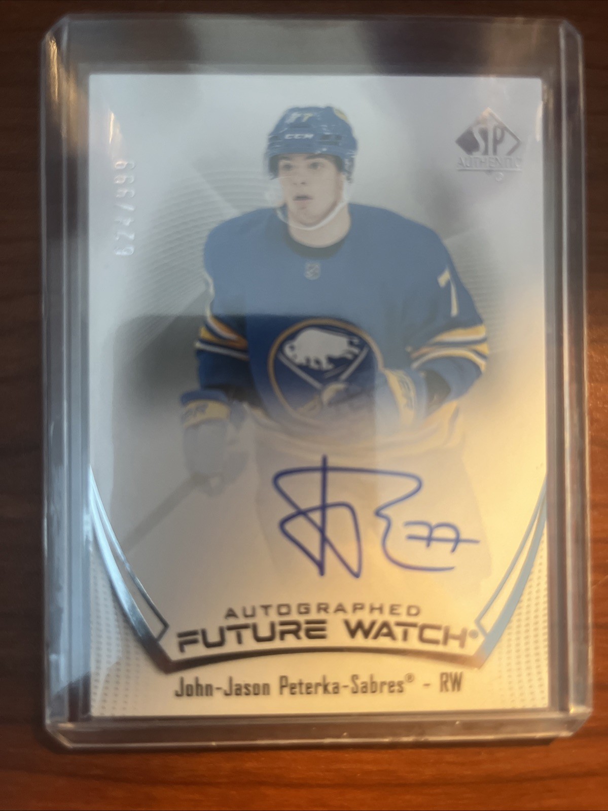 2021-2022 UPPER DECK SP AUTHENTIC #152 JOHN-JASON PETERKA FUTURE WATCH AUTO/999