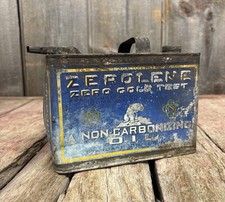Antique Standard Oil Co Polar Bear Zerolene Non-Carbonizing Motor Oil Tin Can