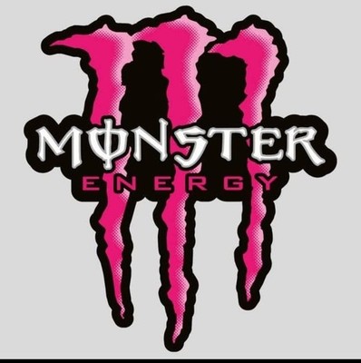 Pink Monster Energy Drink Sticker Decal laptop vinyl decal