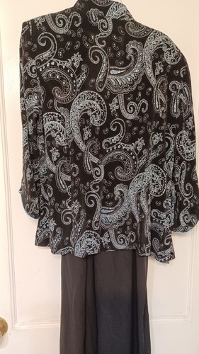 Alex Evenings 2 Piece Sparkle Jacket and Top Size MP Plus Bottoms - Picture 3 of 11