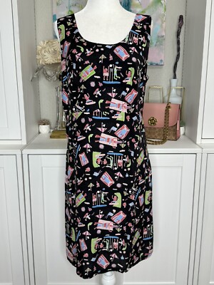 big hed designs dress BIG HED DESIGNS Vintage Tie Back Sleeveless Printed Floral 90's Dress Y2K SizeXS