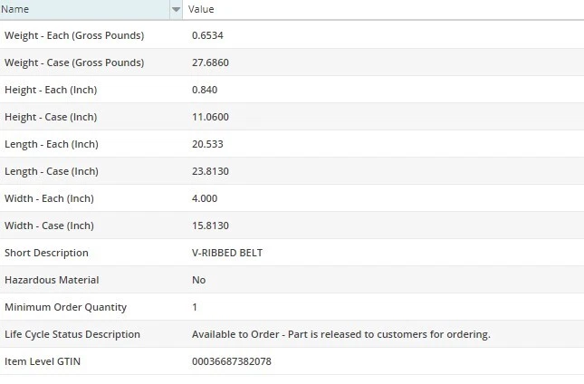 Cinturón Dayco acanalado en V para Chevrolet V2500 Suburban 1989-1991 V8-5,7 L Foto 4 de 4