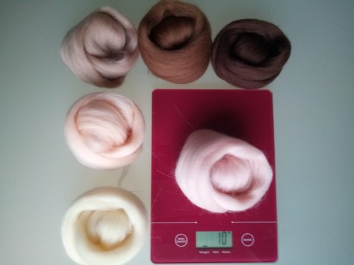 Assorted Colours *100% Merino Wool Tops for Wet & Dry Felting, Packs of 60 grams - Picture 213 of 250