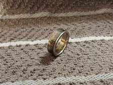 Minnesota 90 Silver Washington Quarters coin ring, size 7 2005 Handcrafted