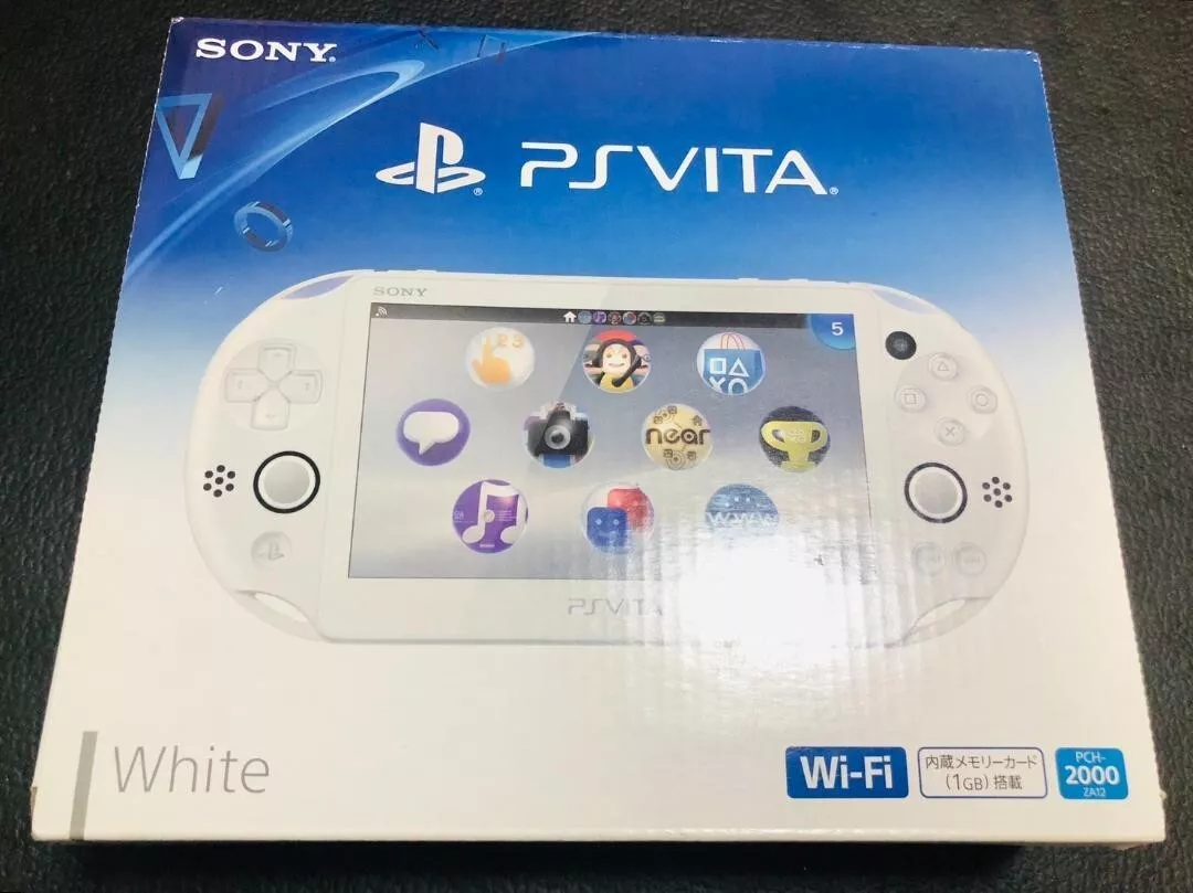 【Unused】Sony PS Vita PCH-2000 ZA12 Slim White Wi-Fi Model Console Rare F/S