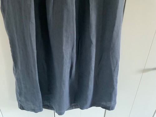 120% Lino Tunic/ Dress Size 10 Grey Sleeveless Linen Excellent Condition - Picture 4 of 16