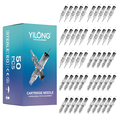YILONG Disposable Tattoo Cartridge Needles for Liner Shader 20-50Pcs Mixed