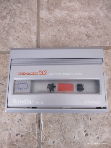 Casque Radio Vintage Randix WA-30 - Lecteur Cassette Stéréo - Pour Pièces