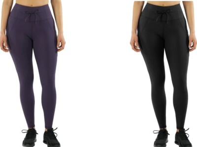 Spyder Women s Active Legging High Waist Cargo Pockets Peached Stretch Tight NWT