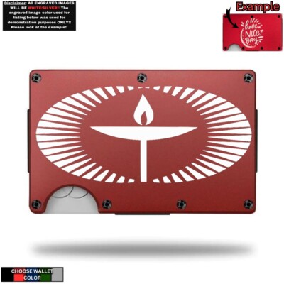 Unitarian Universalist - Custom Laser Engraved Wallet  - GREAT GIFT WALLET