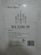 World Imports WI 3249-39 Chandelier