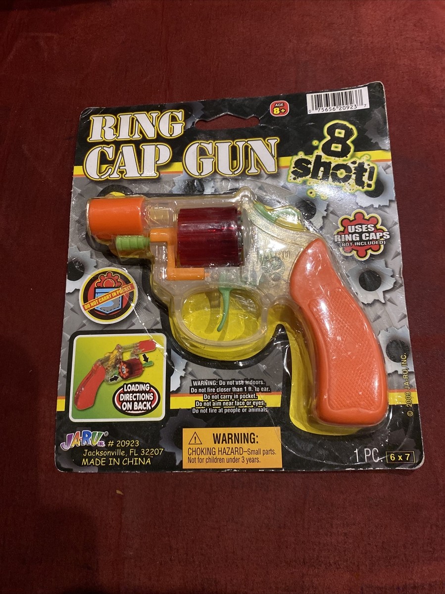 New Jaru 8 Shot Ring Repeating Cap Gun Clear Snub Nose Kids