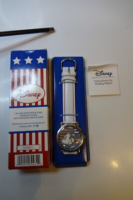 Disney's Mickey Mouse Quartz Face Red White and Blue Mickey NEEDS BATTERY