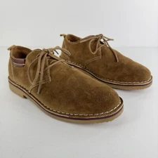 Propet Mens Finn Suede Oxford Shoes Tan 8.5 XX Wide (5E)