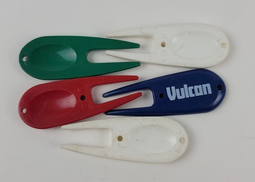Set 10 Vintage Golf Divot Werkzeug & Ballmarker Werbung Banken YMCA Motorrad - Bild 5 von 8