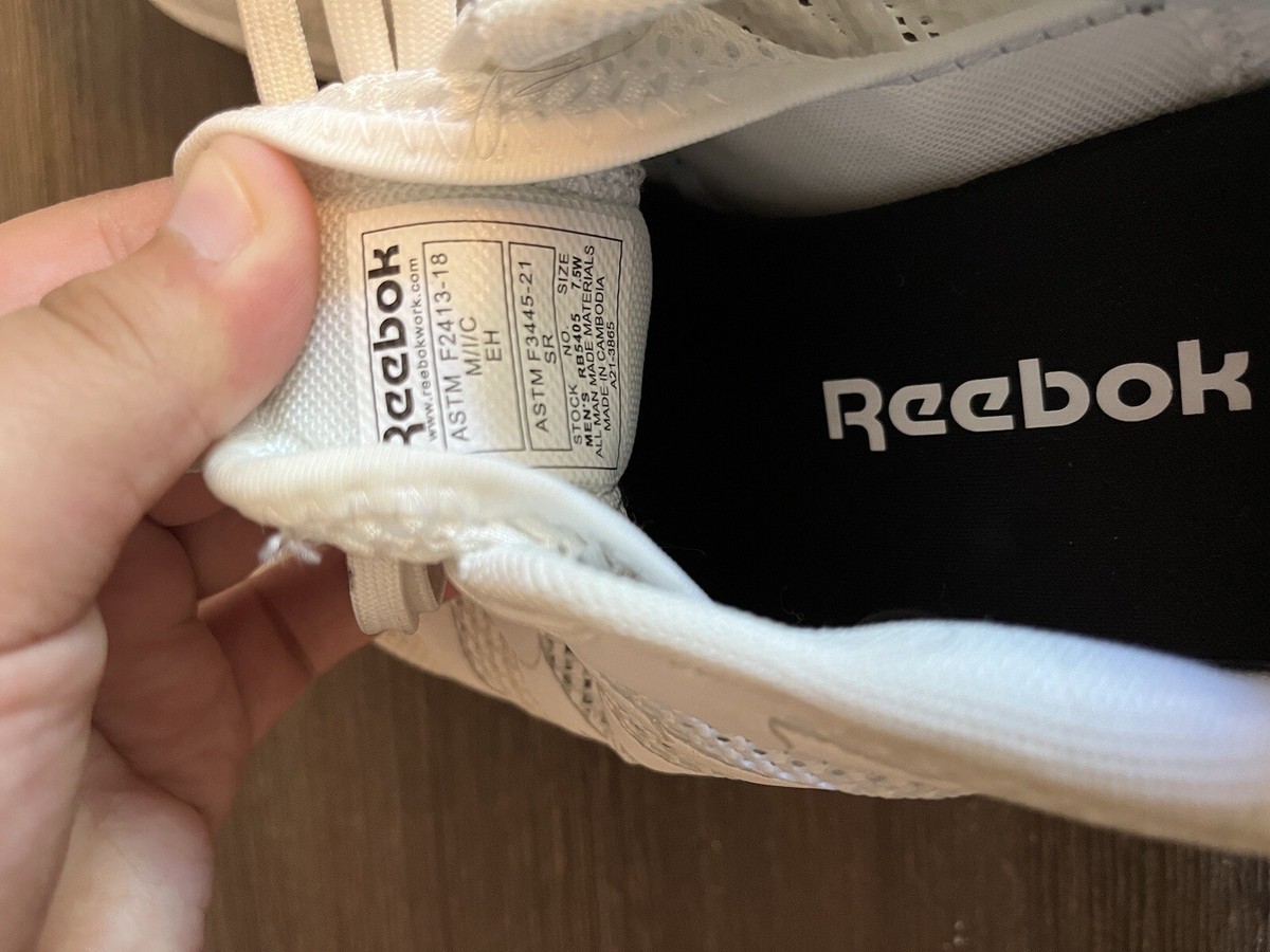 Reebok Mens Fusion Flexweave Work Sneaker White Size 10 Wide Reebok Fusion Flexweave™ Work - RB4310 - Composite Toe  main image 2