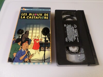 LES BIJOUX DE LA CASTAFIORE - (VHS, 1992) - LES AVENTURES DE TINTIN