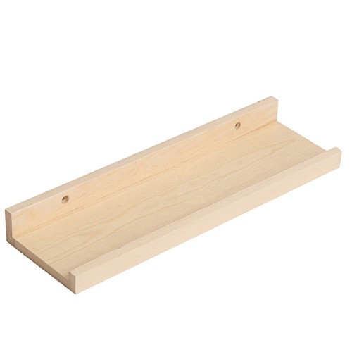 Storage Partition Wall Hanging Shelf Natural Wood Floating Shelves - Picture 2 of 12