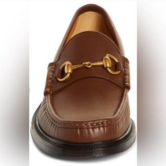 Gucci Calfskin Leather Slip-on Horsebit Loafers in Brown Sugar Size UK 8.5 GUCCI - 1953 Horsebit loafers | Leam Roma - Luxury Shopping  main image 4