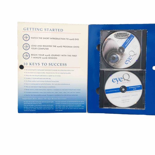 New EYEQ Infinite Mind Speed READING IMPROVEMENT BRAIN ENHANCEMENT + 5 CD-ROM - Afbeelding 3 van 6