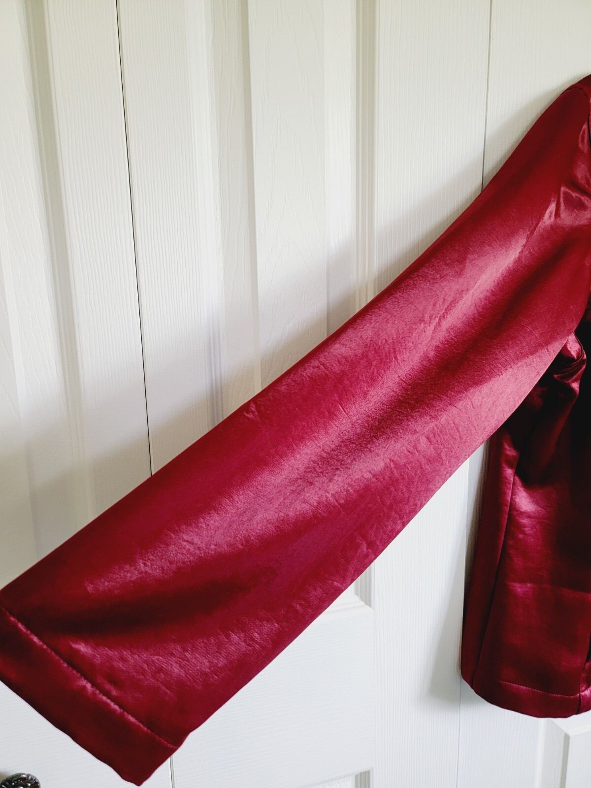 Chico's 3 Maroon Collared Button Up Jacket Silky … - image 6