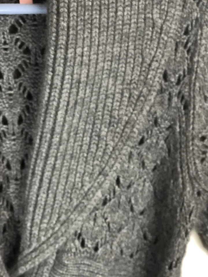 Juicy Couture Womens Long Sleeve Button Down Cardigan Sweater Gray Small - Image 4 of 4