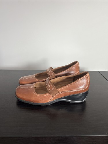 Naturalizer Mary Jane Women's Brown Leather Cushioned Comfort Shoes Size 7 M - Picture 9 of 9