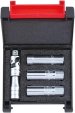 KTC 3/8" 9.5sq Spark Plug Wrench Set with Case 5-piece set