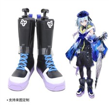 Anime Arknights Mizuki Cosplay Shoes Halloween Party Cos PU Long Boots Unisex
