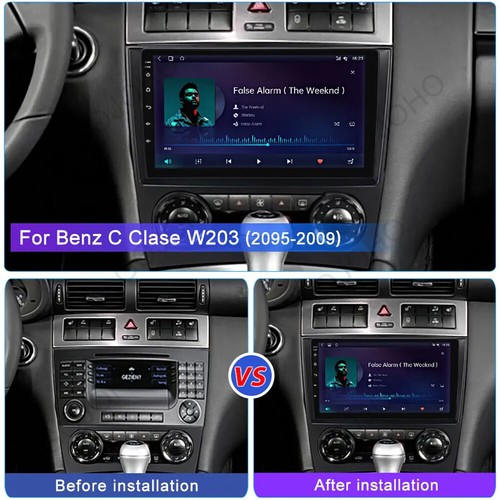 4+64G For Mercedes Benz C-Class W203 2005-09 Android 13 Car Stereo Radio Carplay - Picture 4 of 21