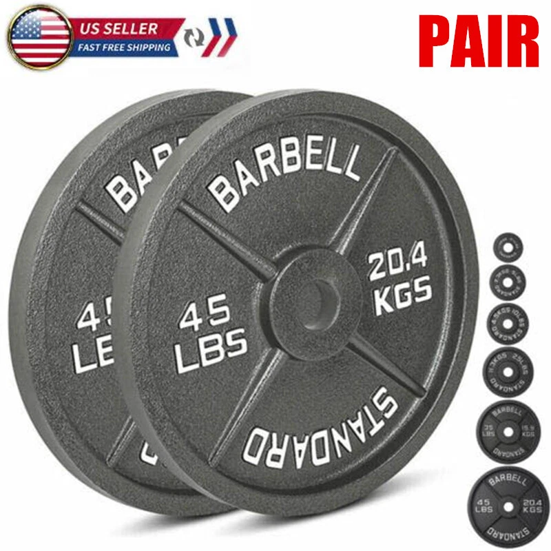 Olympic Weight Plates Cast Iron Barbell Lifting Plates 5 10 20 25