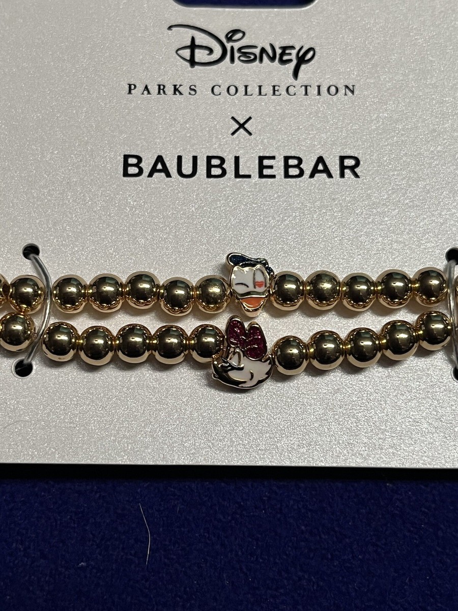 2022 Disney Parks BaubleBar Donald And Daisy Duck Bracelet Heart
