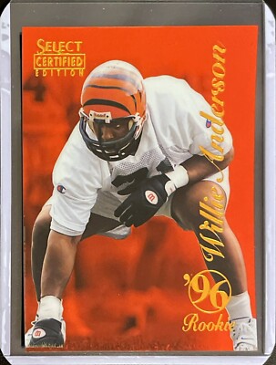Willie Anderson Rookie - 1996 Pinnacle Select Certified - Red Variation #96