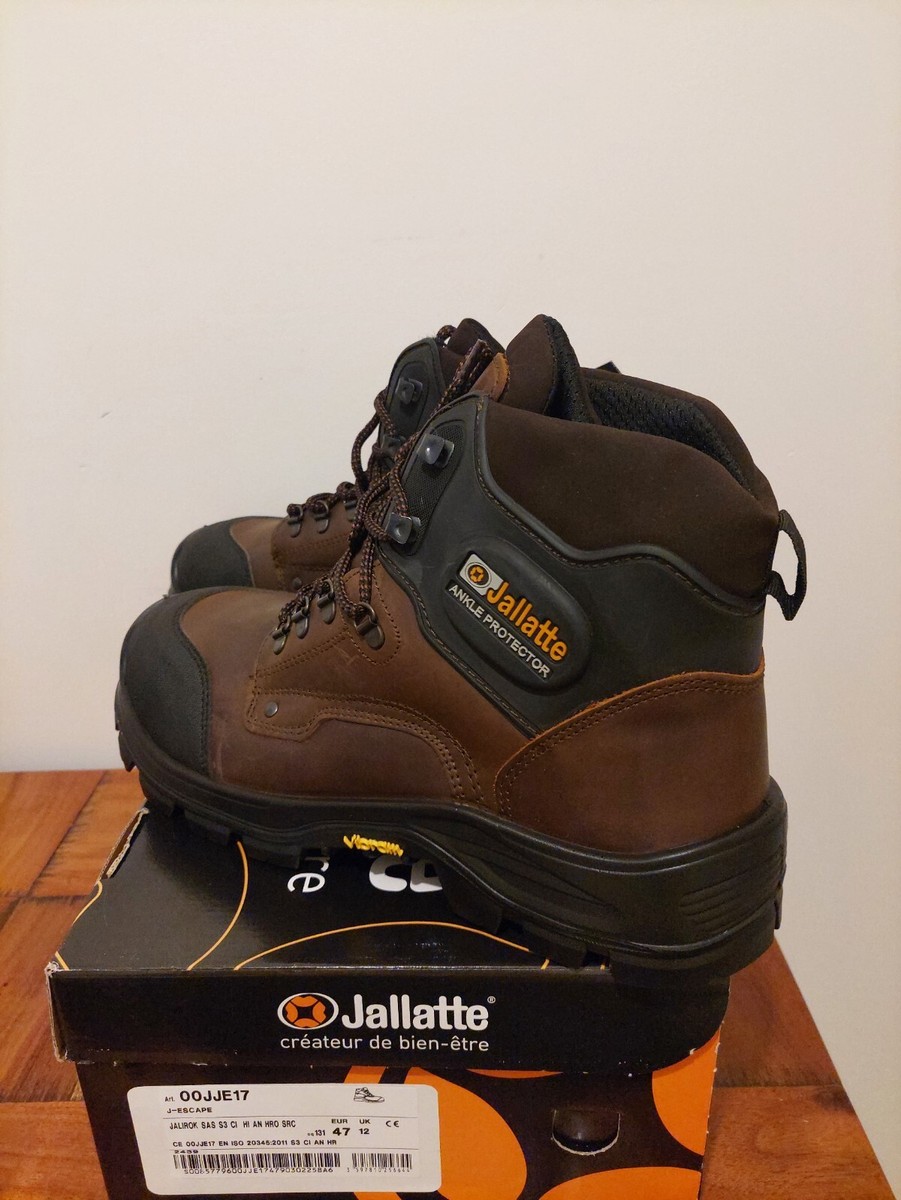 Jallatte Jalirok S3 CI Brown Lace Up Vibram Safety Work Toecap