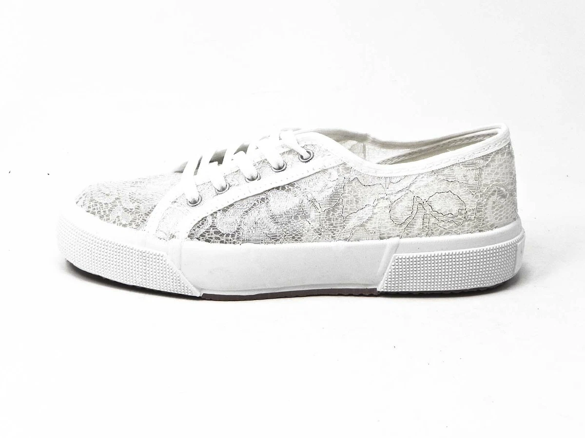 PREGUNTA Scarpa Donna ginnastica tela traforata elegante bianco IN107 sneakers