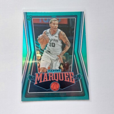 255 Jeremy Sochan Teal - 2022-23 Panini Chronicles Marquee Basketball Rookie